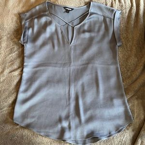 Express Slate Blue Blouse
